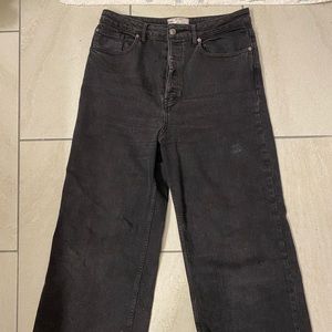 Free People Cropped Wide Leg Jeans